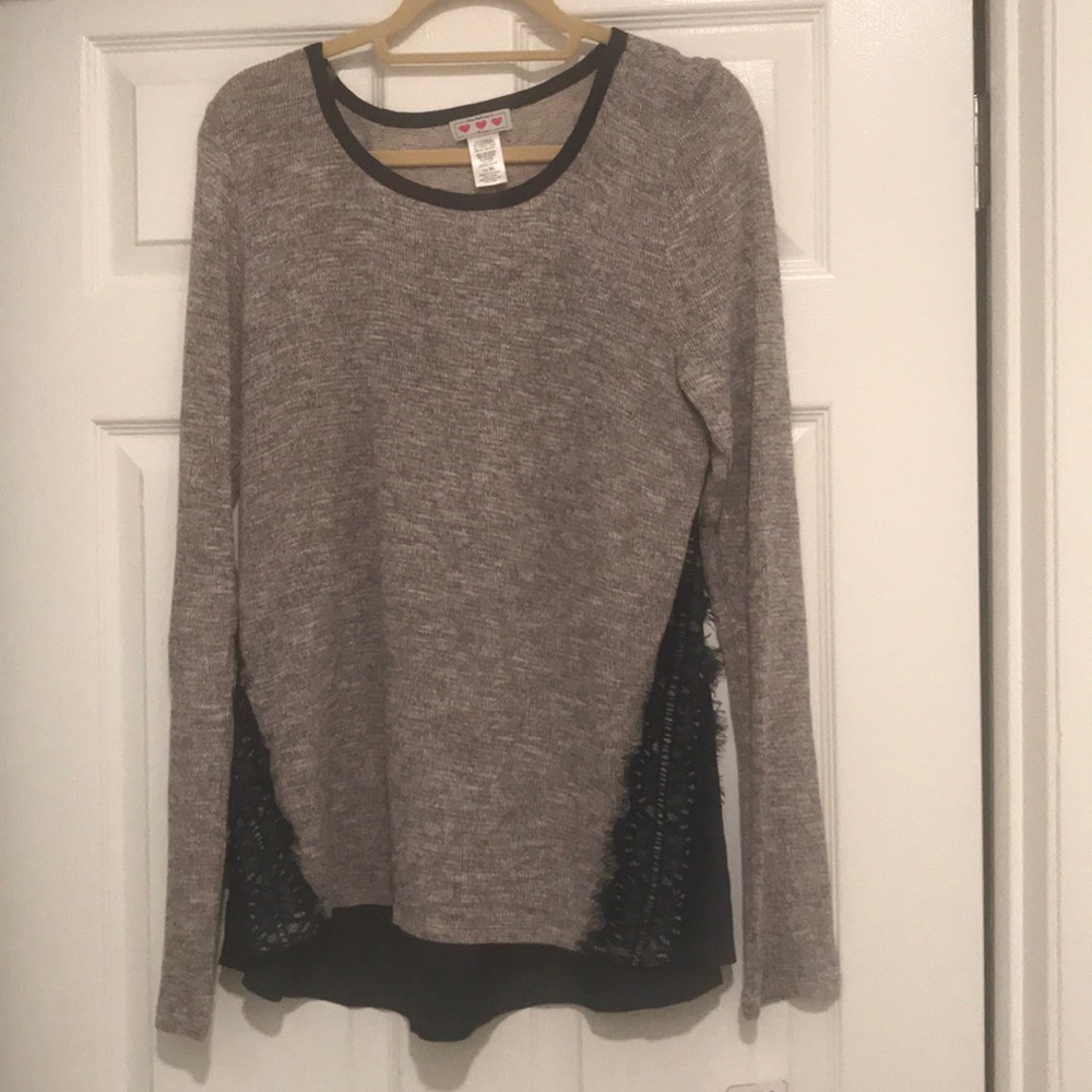 Gray and Blue Sweater XL